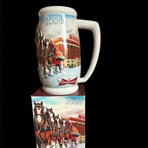 Budweiser 2008 Clydesdale Mug 75th anniversary excellent